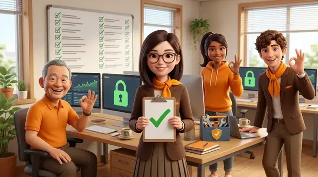 QA checking every number (AI image)